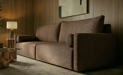 Kanapa z Funkcją Spania Sofa Rozkładana do Salonu Modułowa Soho 2 Brązowa