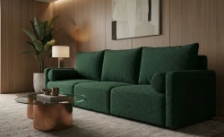 Kanapa z Funkcją Spania Sofa Rozkładana do Salonu Modułowa Soho 3 Zielona